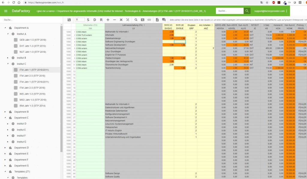 Digitalisierte Lehrveranstaltungsplanung ermöglicht auch finanzielle Mehrwerte