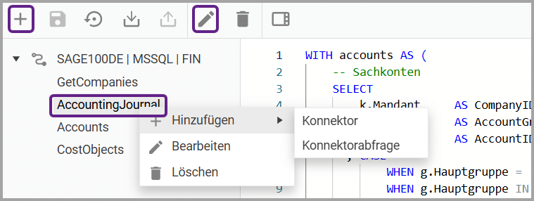 Konnektor Logik, Konnektorabfrage - Version 2026.03